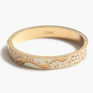 J CREW Lace Inlay enamel clamp bracelet